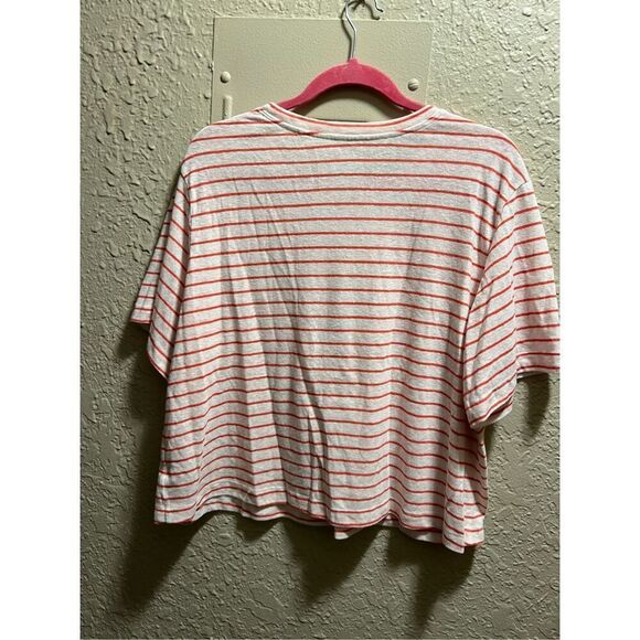 Universal Thread White With Red Stripes T-Shirt Woman’s XXL NEW - Picture 7 of 7